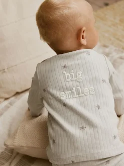 Tops|Sets En Outfits|Next Grey Big Smiles - Baby Top and Leggings Set (0mths-2yrs) (0mths-2yrs)