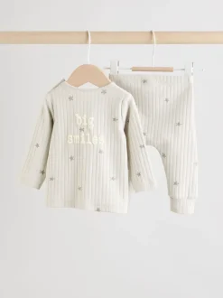 Tops|Sets En Outfits|Next Grey Big Smiles - Baby Top and Leggings Set (0mths-2yrs) (0mths-2yrs)