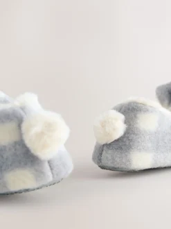 Pantoffels*Next Grey Check Bunny - Ballerinapantoffels