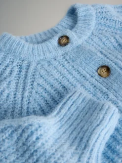 Gebreide Kleding*The Set - 2 Pack Ribbed Chunky Knitted Cardigans Grey Marl/Light Blue