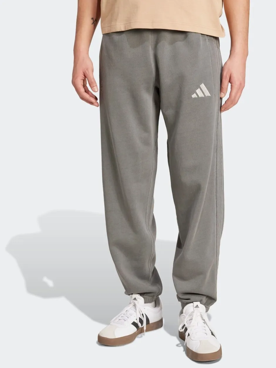Sportkleding|Joggingbroeken|adidas - Loose ALL SZN French Terry Washed Joggers Grijs