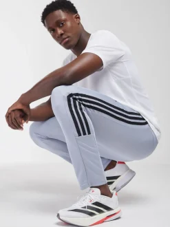Sportkleding|Joggingbroeken*adidas - Workout Essentials All-Set 3-Stripes Knit Joggers Grijs