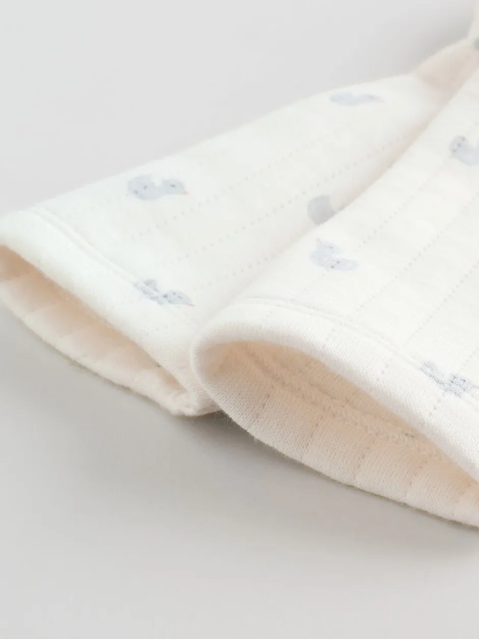Babypakjes En Babypyjama's*Next - Baby Quilted Sleepsuits 2 Pack Grijs