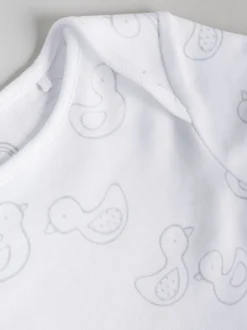 Rompertjes En Hemdjes|Rompertjes En Hemdjes*Next Grijs - Baby Short Sleeved Bodysuits 5 Pack