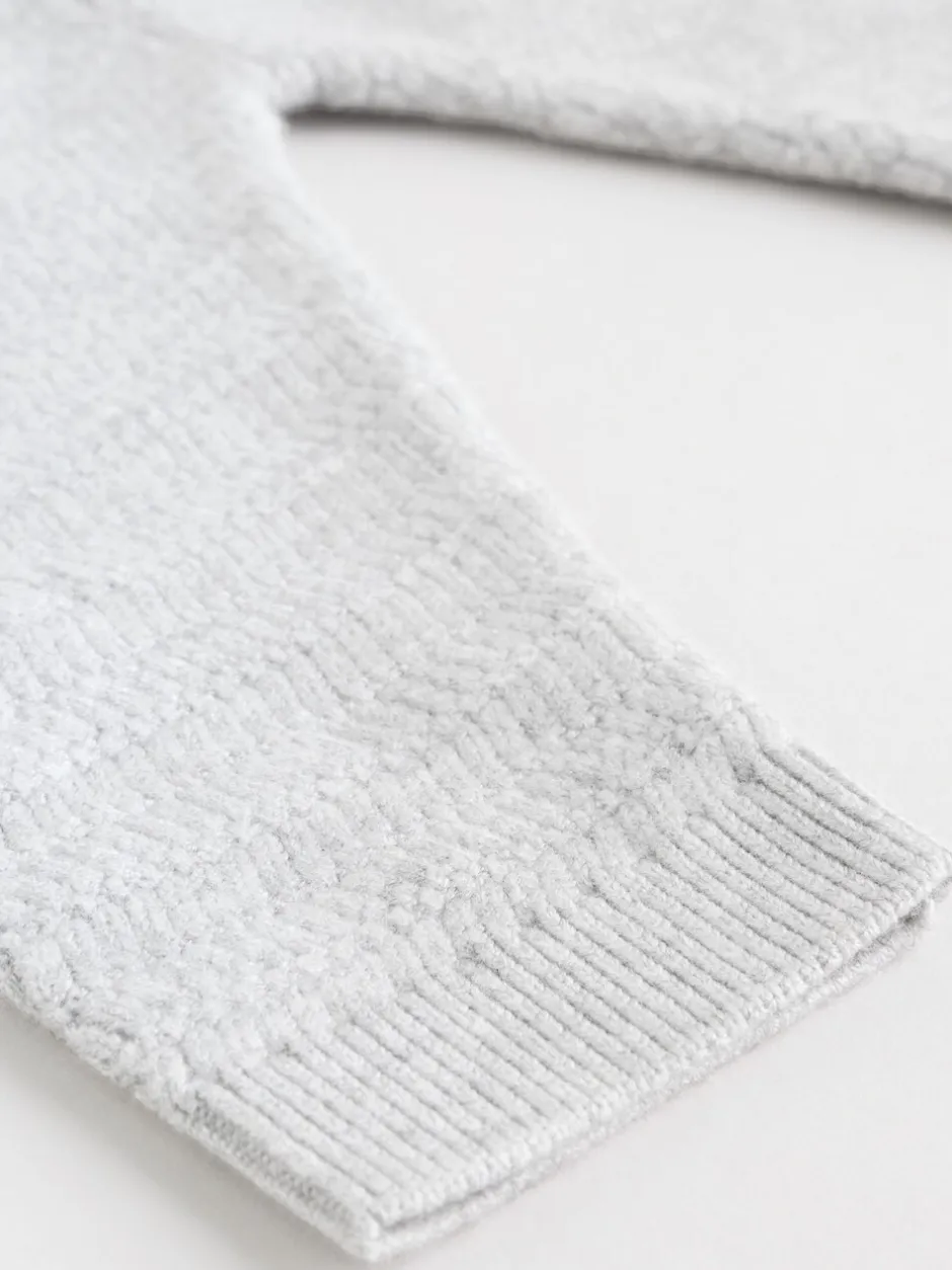 Truien En Breisels|Next Grijs - Babyset met gebreide trui en legging (0mnd-2jr)