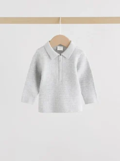 Truien En Breisels|Next Grijs - Babyset met gebreide trui en legging (0mnd-2jr)