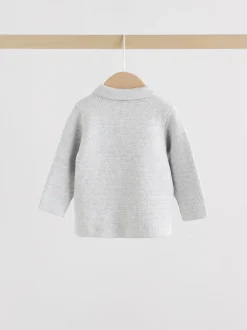 Truien En Breisels|Next Grijs - Babyset met gebreide trui en legging (0mnd-2jr)