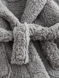 Kamerjassen|Next Grijs - Badjas van fleece voor baby's (12mnd-8jr)