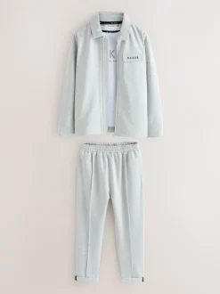 Jassen En Jacks|Broeken En Chino's*Baker by Ted Baker - - 3 -delig set van getextureerd jack, T-shirt en broek Grijs