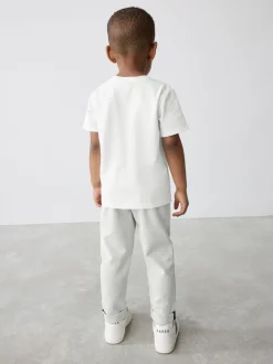 Jassen En Jacks|Broeken En Chino's*Baker by Ted Baker - - 3 -delig set van getextureerd jack, T-shirt en broek Grijs