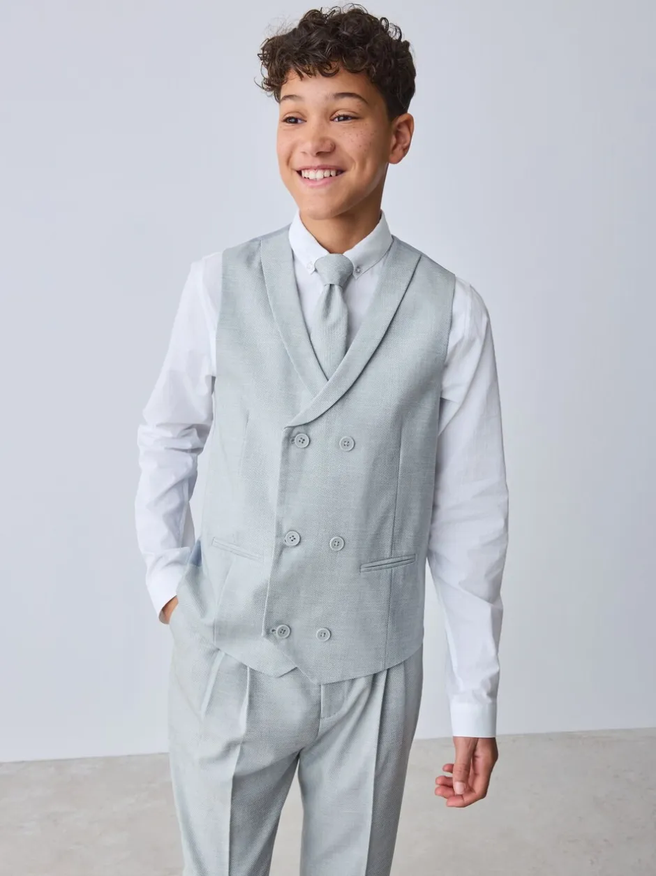 Kostuums En Herenvesten*Baker by Ted Baker - Waistcoat, Shirt And Tie Set Grijs