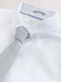 Kostuums En Herenvesten*Baker by Ted Baker - Waistcoat, Shirt And Tie Set Grijs