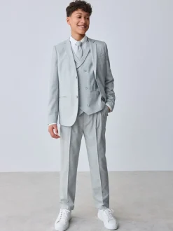 Kostuums En Herenvesten*Baker by Ted Baker - Waistcoat, Shirt And Tie Set Grijs