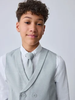 Kostuums En Herenvesten*Baker by Ted Baker - Waistcoat, Shirt And Tie Set Grijs