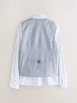 Kostuums En Herenvesten*Baker by Ted Baker - Waistcoat, Shirt And Tie Set Grijs