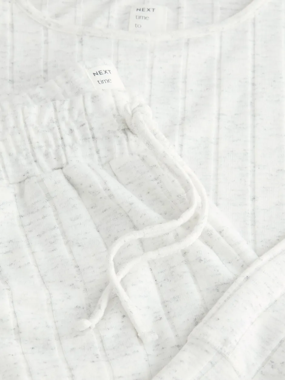 Pyjama's|Loungewear|Next - Behaaglijke pyjama met lange mouwen Grijs