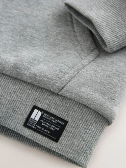 Sweaters En Hoody´S|Next - Borg Fleece Zip Through Hoodie (3-16yrs) Grijs