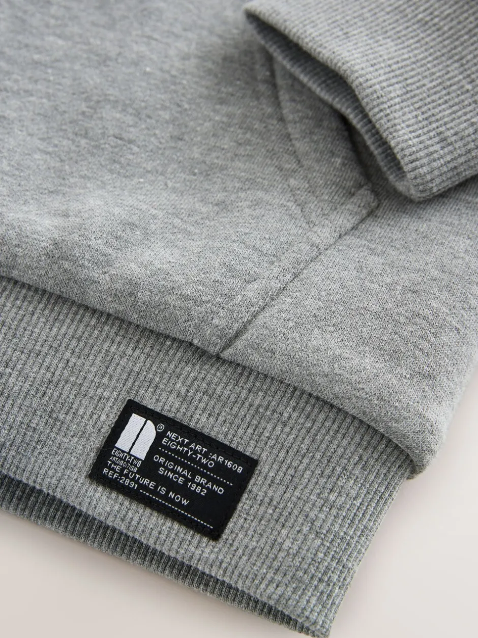 Sweaters En Hoody´S|Next - Borg Fleece Zip Through Hoodie (3-16yrs) Grijs