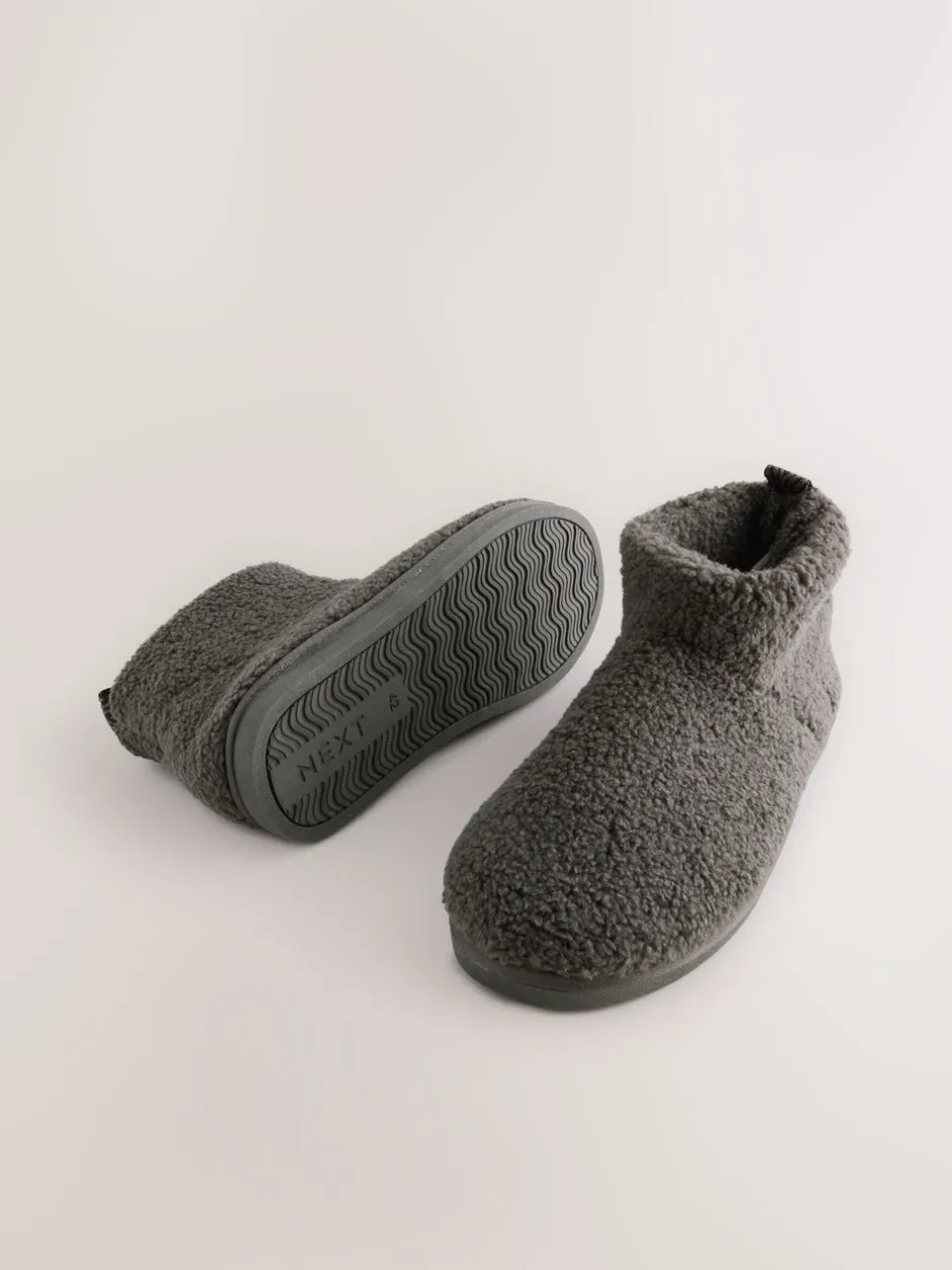 Pantoffels*Next - Borg pantoffels Grijs