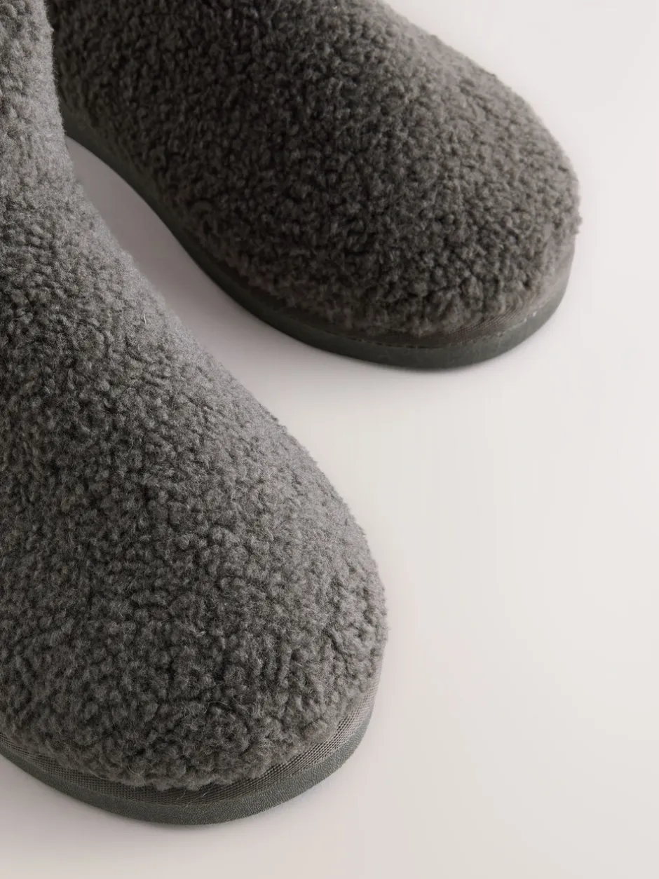 Pantoffels*Next - Borg pantoffels Grijs