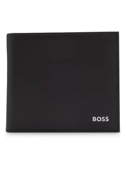 Portemonnees|BOSS - Randy Signature Logo Gevouwen Portemonnee Grijs