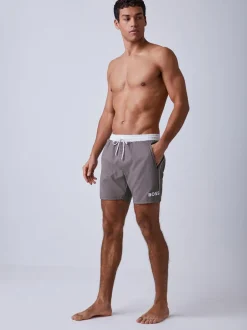 Badkleding*BOSS Grijs - Starfish sneldrogende zwembroek
