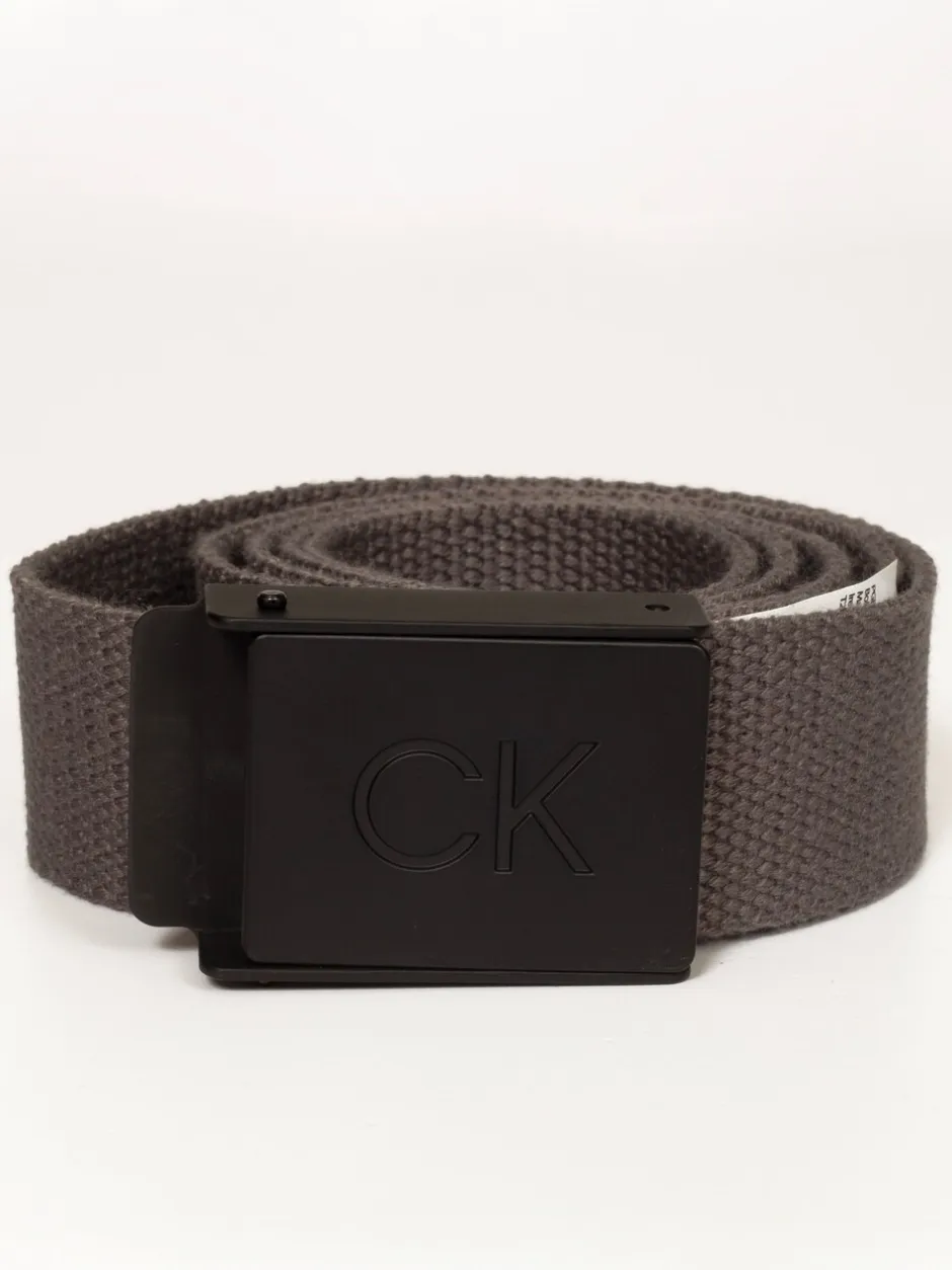 Riemen En Bretels*Calvin Klein Golf - Monogram Buckle Belt Grijs