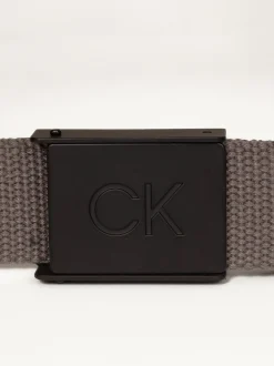 Riemen En Bretels*Calvin Klein Golf - Monogram Buckle Belt Grijs