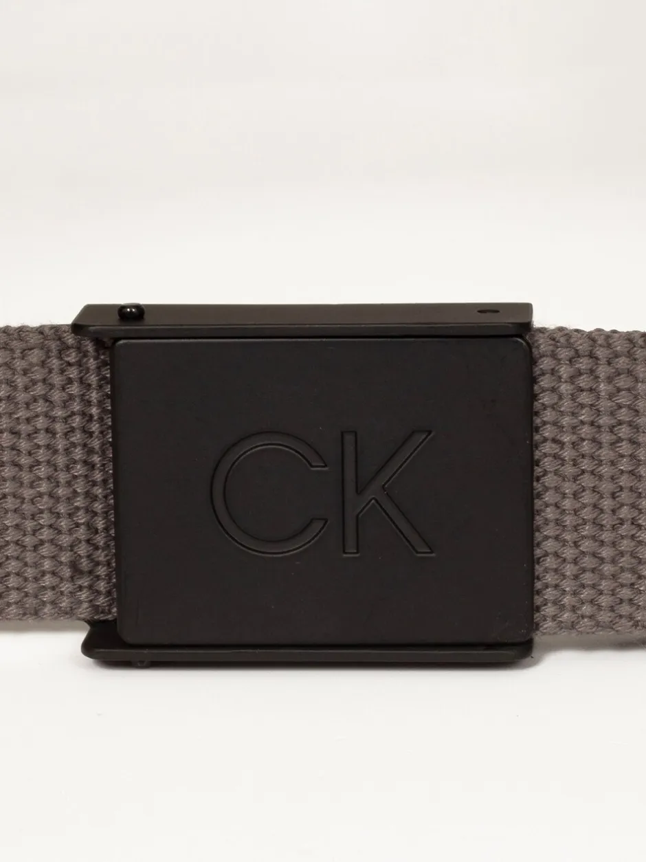 Riemen En Bretels*Calvin Klein Golf - Monogram Buckle Belt Grijs