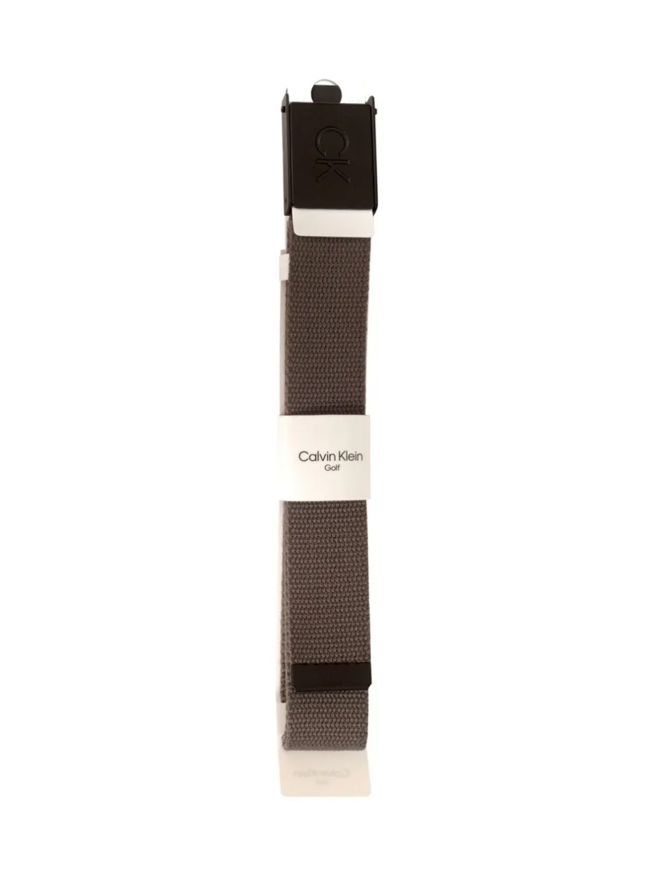 Riemen En Bretels*Calvin Klein Golf - Monogram Buckle Belt Grijs