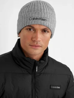 Mutsen, Sjaals En Handschoenen|Calvin Klein Golf - Boyland Knitted Beanie Grijs