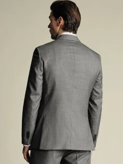 Formele Broek*Charles Tyrwhitt - Sharkskin Slim Fit Jacket Grijs