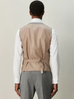 Vesten*Next - Contrast Fabric Detail Suit Waistcoat Grijs