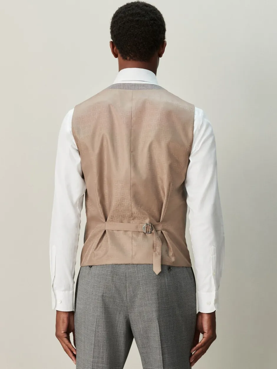 Vesten*Next - Contrast Fabric Detail Suit Waistcoat Grijs