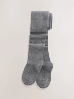Sokken En Panty's|Schoolkleding*Next - Cotton Rich School Tights 3 Pack Grijs