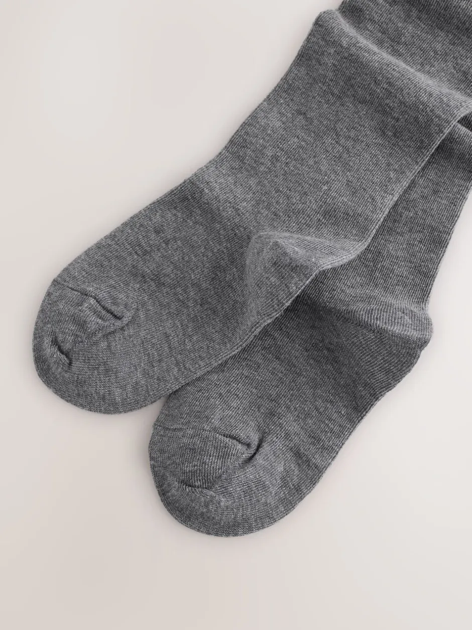 Sokken En Panty's|Schoolkleding*Next - Cotton Rich School Tights 3 Pack Grijs