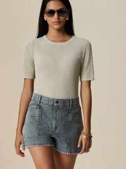 Shorts|Next Grijs - Denim Cargo Pocket Shorts