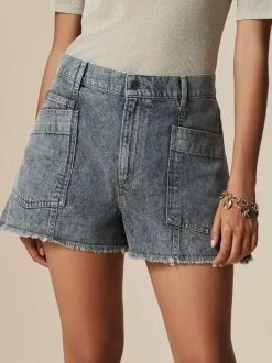 Shorts|Next Grijs - Denim Cargo Pocket Shorts
