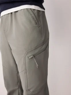 Broeken En Chino's|Next - DryTech Slim Fit Tech Stretch Utility Cargo Trousers Grijs