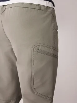 Broeken En Chino's|Next - DryTech Slim Fit Tech Stretch Utility Cargo Trousers Grijs