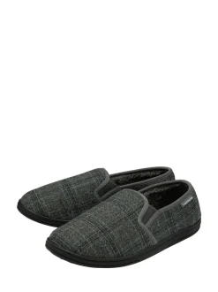 Pantoffels*Dunlop - pantoffels met twee inzetstukken voor heren Grijs