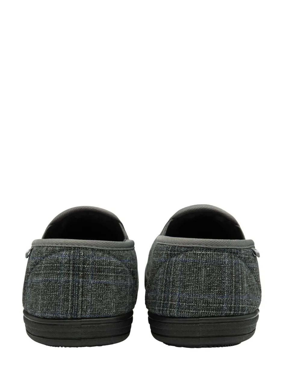 Pantoffels*Dunlop - pantoffels met twee inzetstukken voor heren Grijs