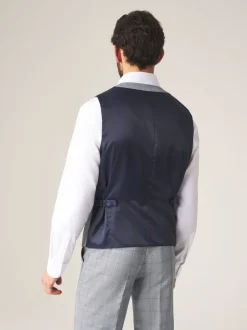 Vesten*Skopes - Enkele knoop - scoop Anello gilet met dubbele rij knopen Grijs