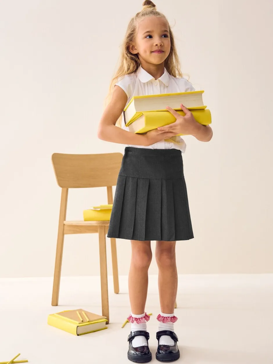Shorts En Rokken|Next - Fietsshort en geplooide rok set (3-17jr) Grijs