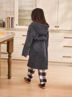 Kamerjassen|Nachtkleding En Pyjama's*Next Grijs - Fleece badjas (1,5-16jr)