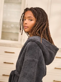 Kamerjassen|Nachtkleding En Pyjama's*Next Grijs - Fleece badjas (1,5-16jr)