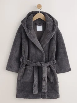 Kamerjassen|Nachtkleding En Pyjama's*Next Grijs - Fleece badjas (1,5-16jr)