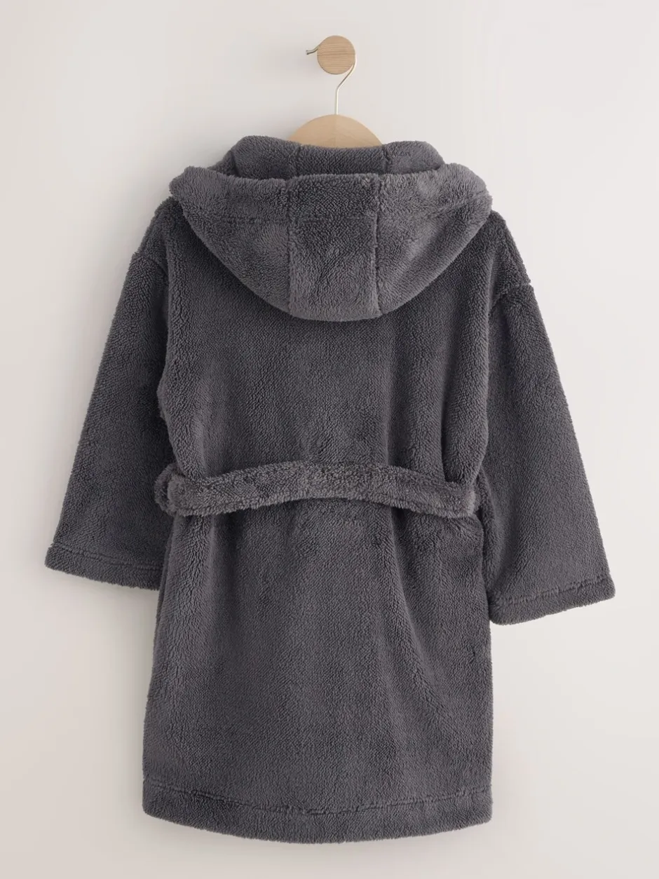 Kamerjassen|Nachtkleding En Pyjama's*Next Grijs - Fleece badjas (1,5-16jr)