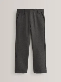 Schoolkleding|Broeken En Chino's|Next - Formele schoolbroek met rechte pijpen (3-17jr) Grijs