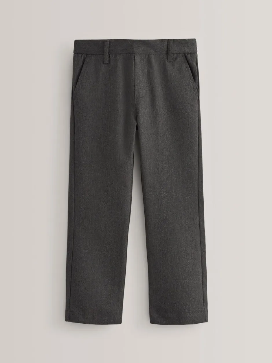 Schoolkleding|Broeken En Chino's|Next - Formele schoolbroek met rechte pijpen (3-17jr) Grijs